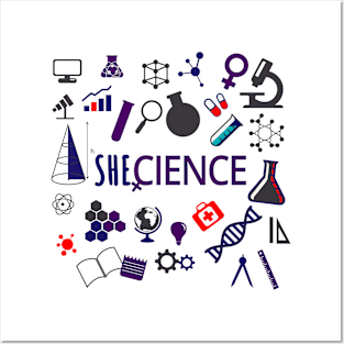 Shecience Posters and Art